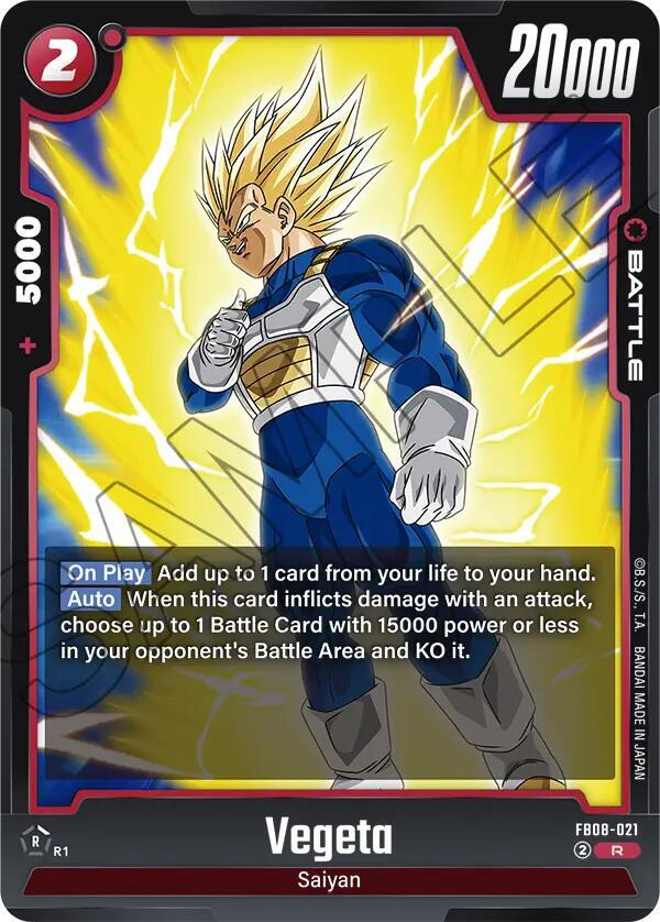 Vegeta - FB08-021 - Saiyan's Pride - Dragon Ball Super: Fusion