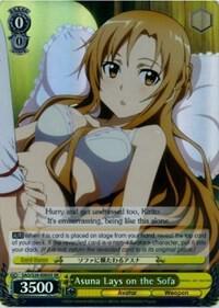 Asuna Lays on the Sofa (SR) - Sword Art Online - Weiss Schwarz