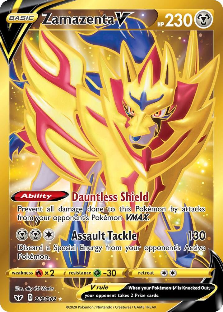 Zamazenta V (Secret) - SWSH01: Sword & Shield Base Set - Pokemon