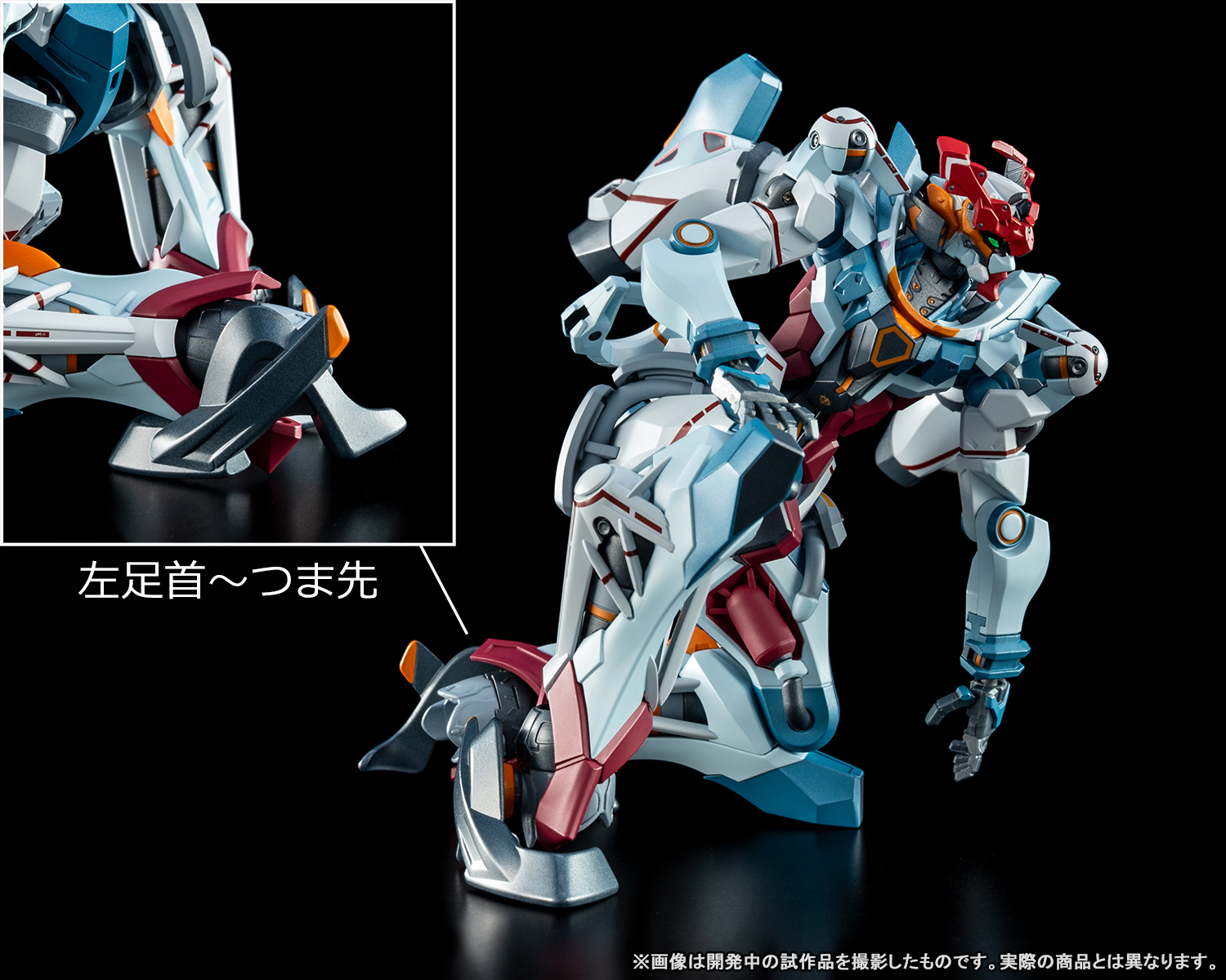 The main robot finally arrives as a pre-painted, finished product