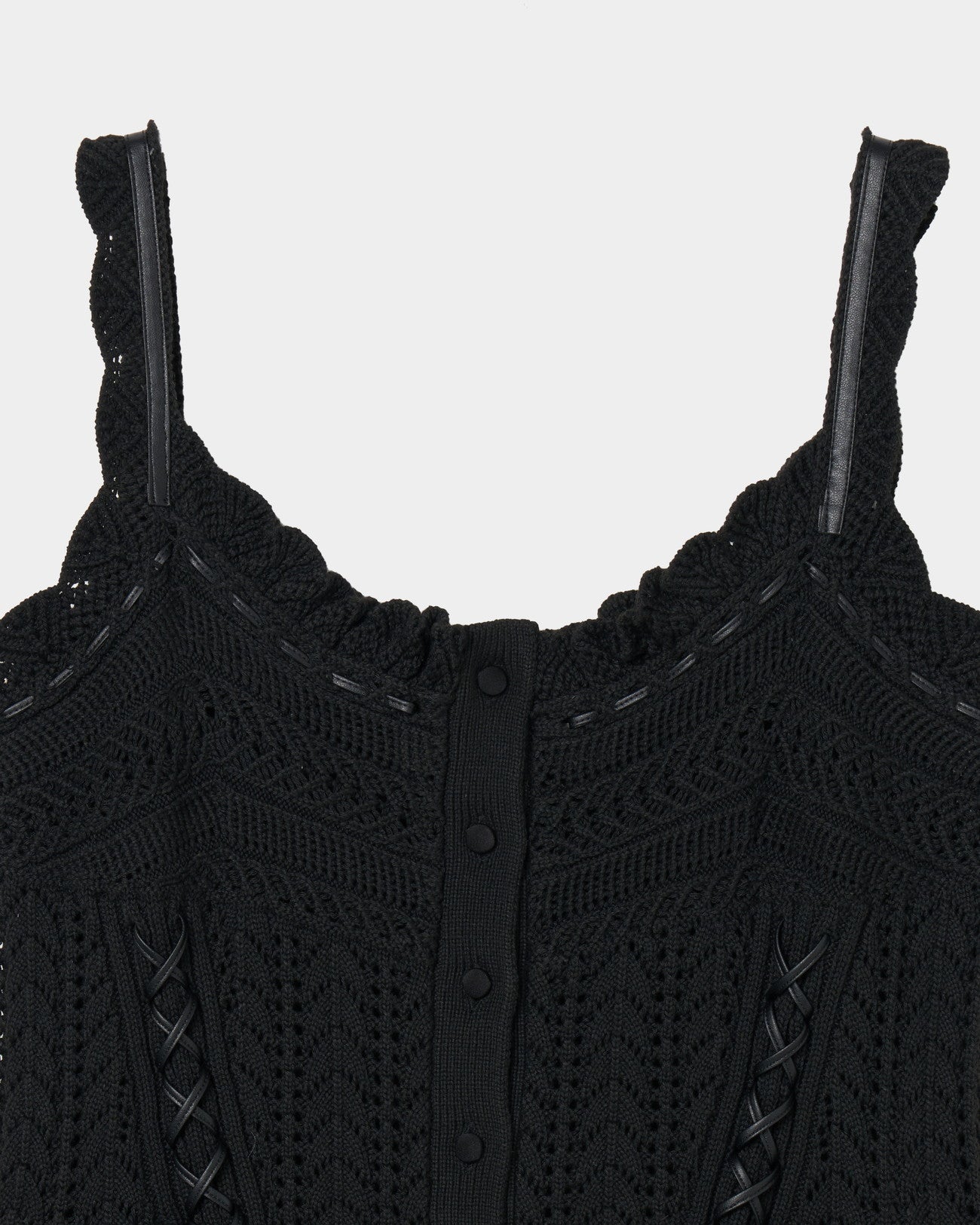 SHISHIKUI lacey knit black 【公式通販】