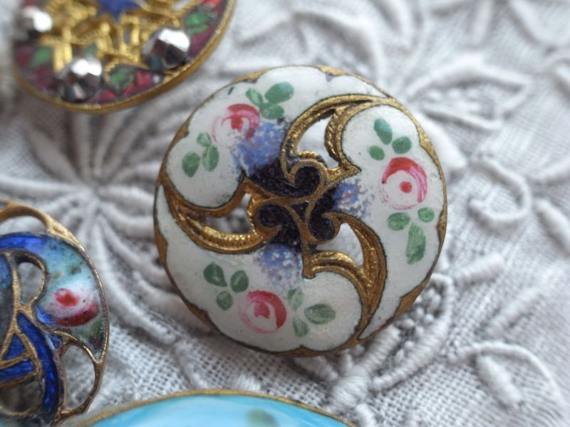 フランスアンティーク エナメルボタンアソード B - テーブルB