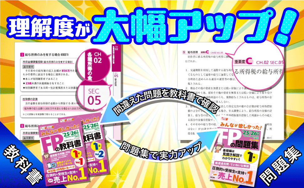 2025-2026年版 みんなが欲しかった! FPの教科書1級 Vol.2 タックス