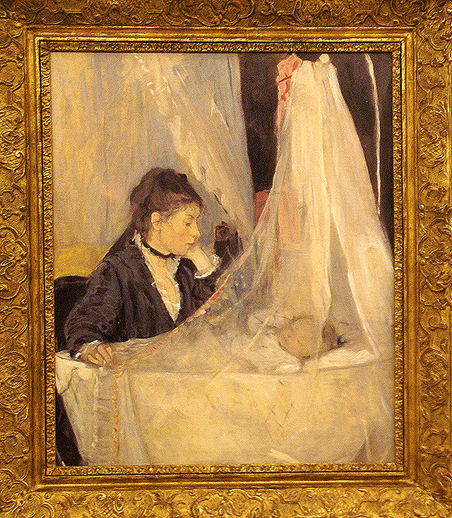 陶板画 すみれのブーケをつけたベルト・モリゾ 陶板画 すみれのブーケ