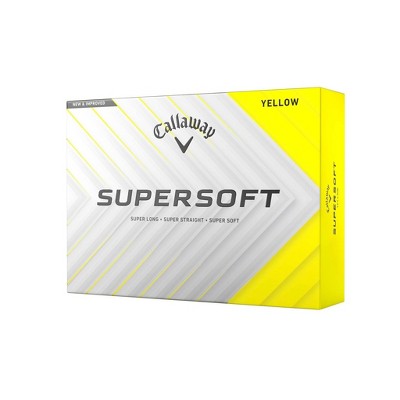 Callaway Supersoft Golf Balls 12pk - Yellow: Rubber Core, Ionomer