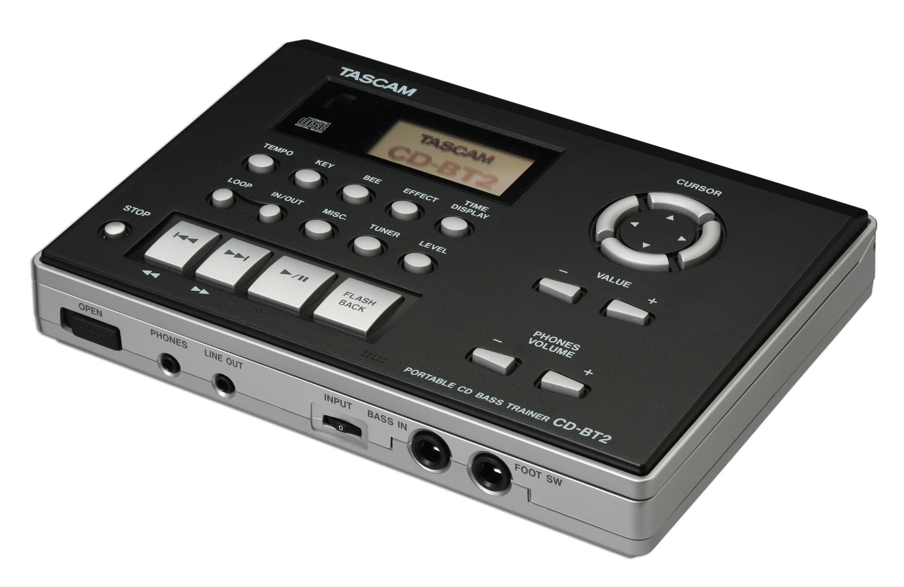 CD-BT2 | Portable Bass CD Trainer | TASCAM - United States