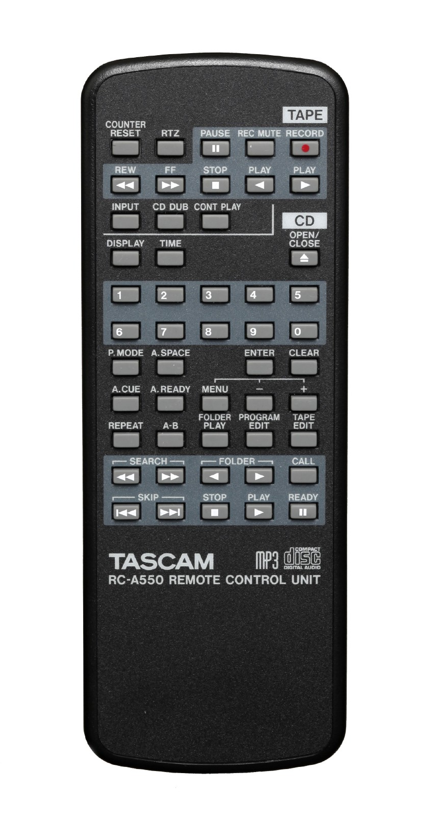CD-A550 | 業務用CDプレーヤー/カセットデッキ | TASCAM (日本)