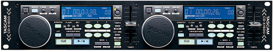 CD-X1500 | DJCDプレーヤー | TASCAM (日本)