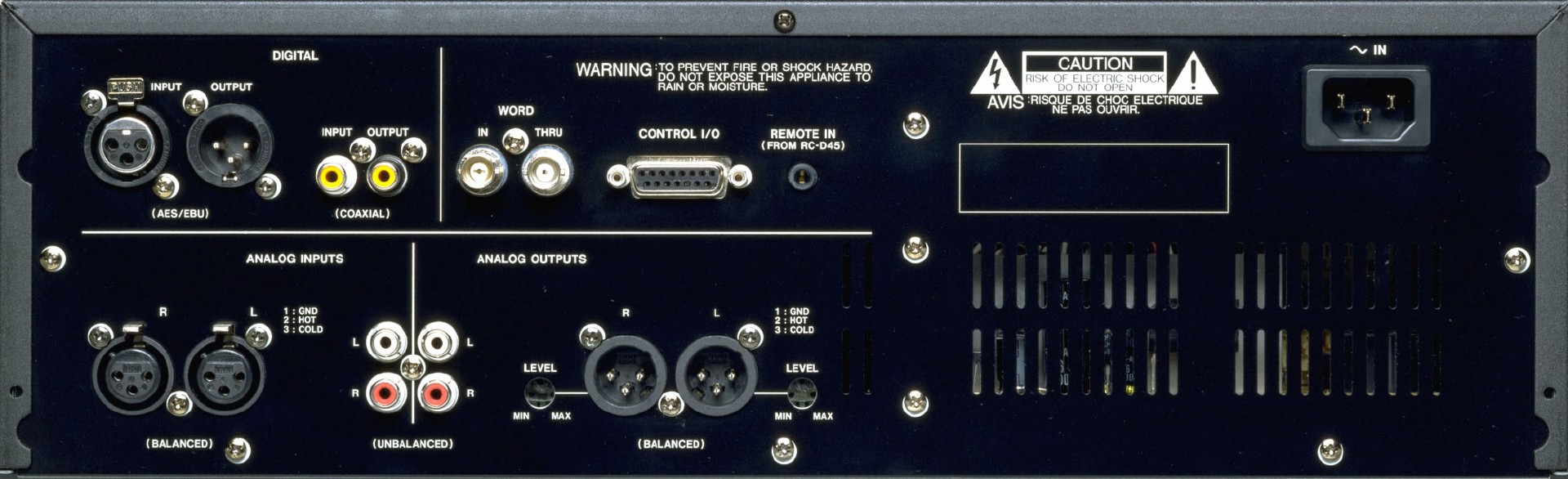 DA-45HR | 24-Bit DAT Recorder | TASCAM - International