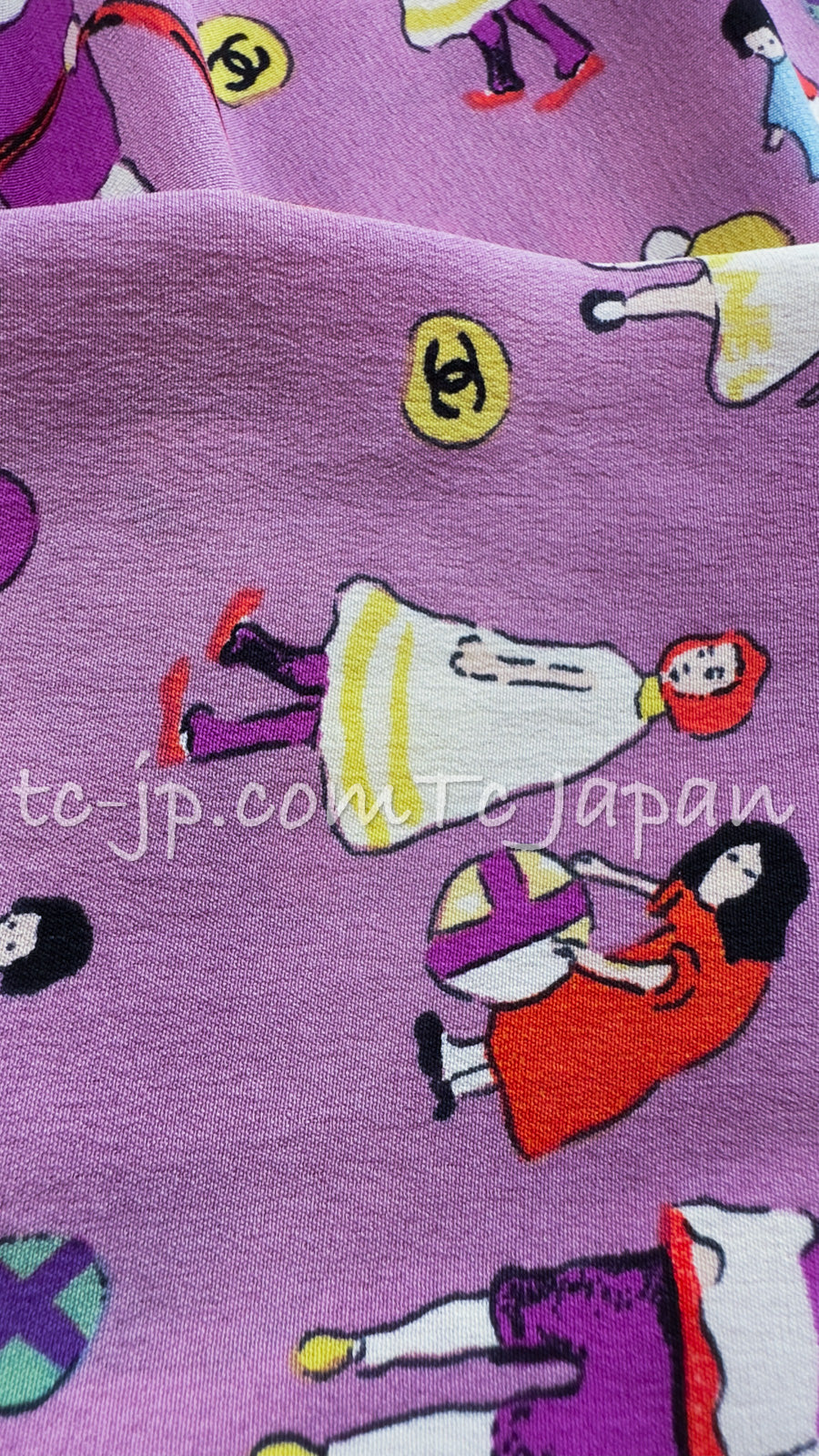 シャネル ブラウス シャツ トップス CHANEL ヴィンテージ パープル