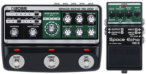 RE-202,RE-2～BOSSのテープエコー系ペダルSpace Echoがリニューアル