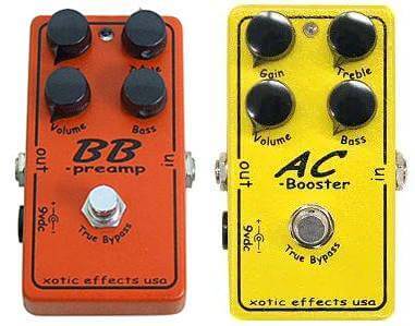 Xotic BB PreampとAC Boosterの違いは？サウンドの違いを徹底解説