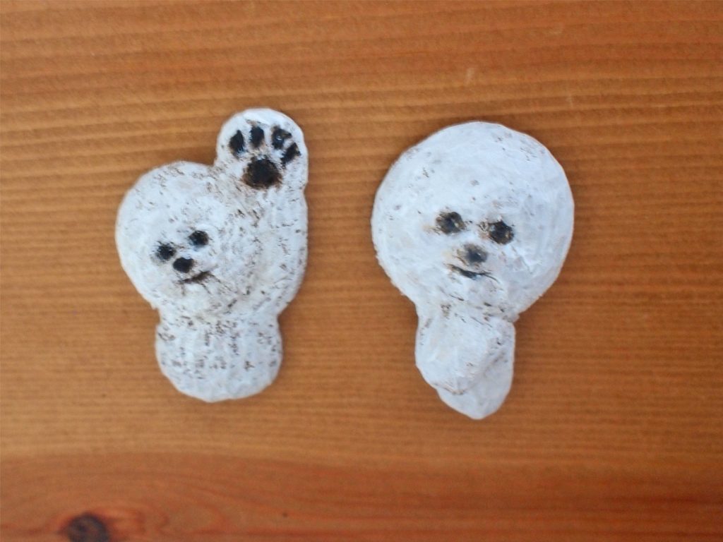 木彫りのビション・フリーゼ Part3 わたし – 木彫りどうぶつ手習い帖