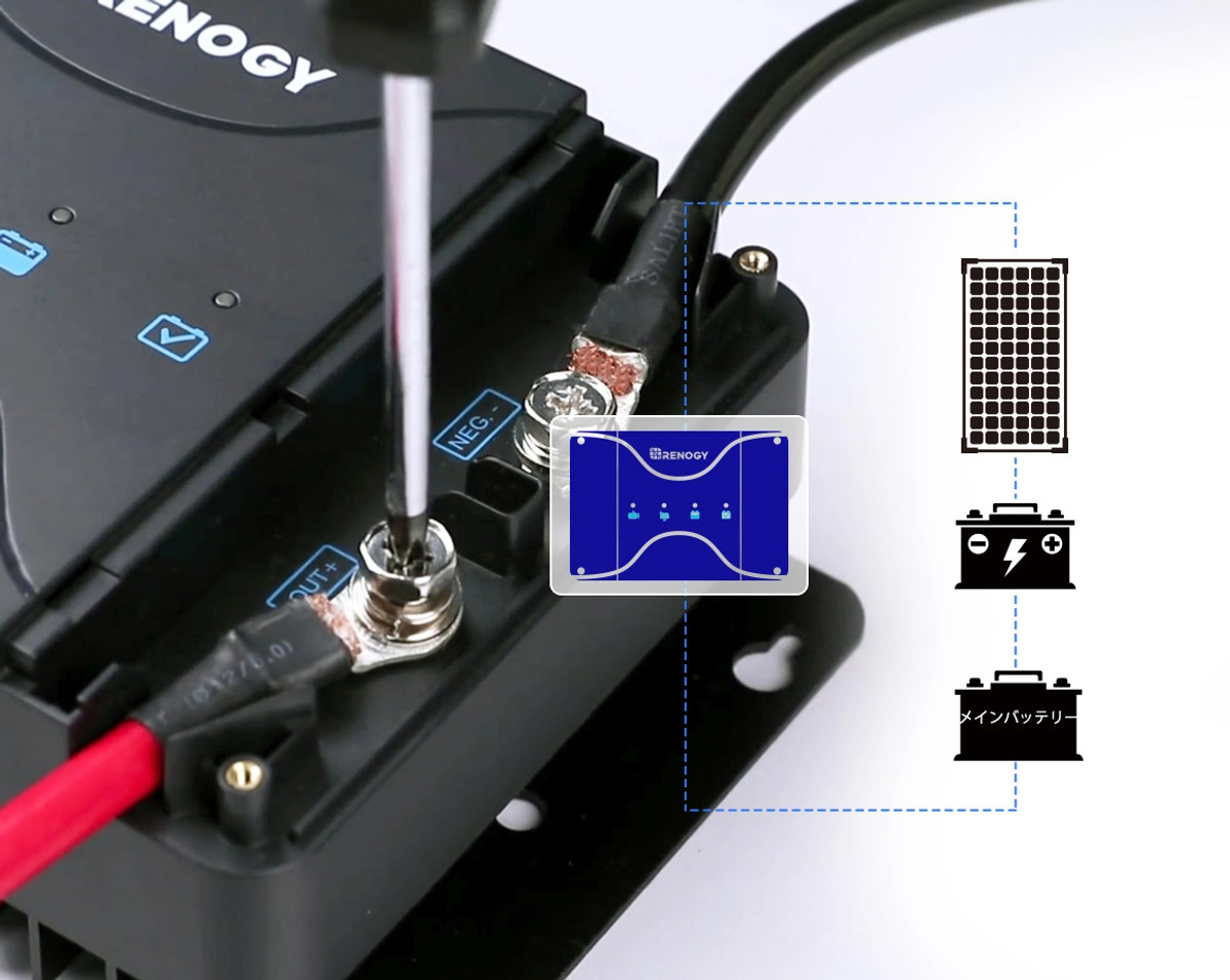 実績No.1】RENOGY DCC 走行充電器 12V 30A MPPT内蔵 (ソーラー最大25V