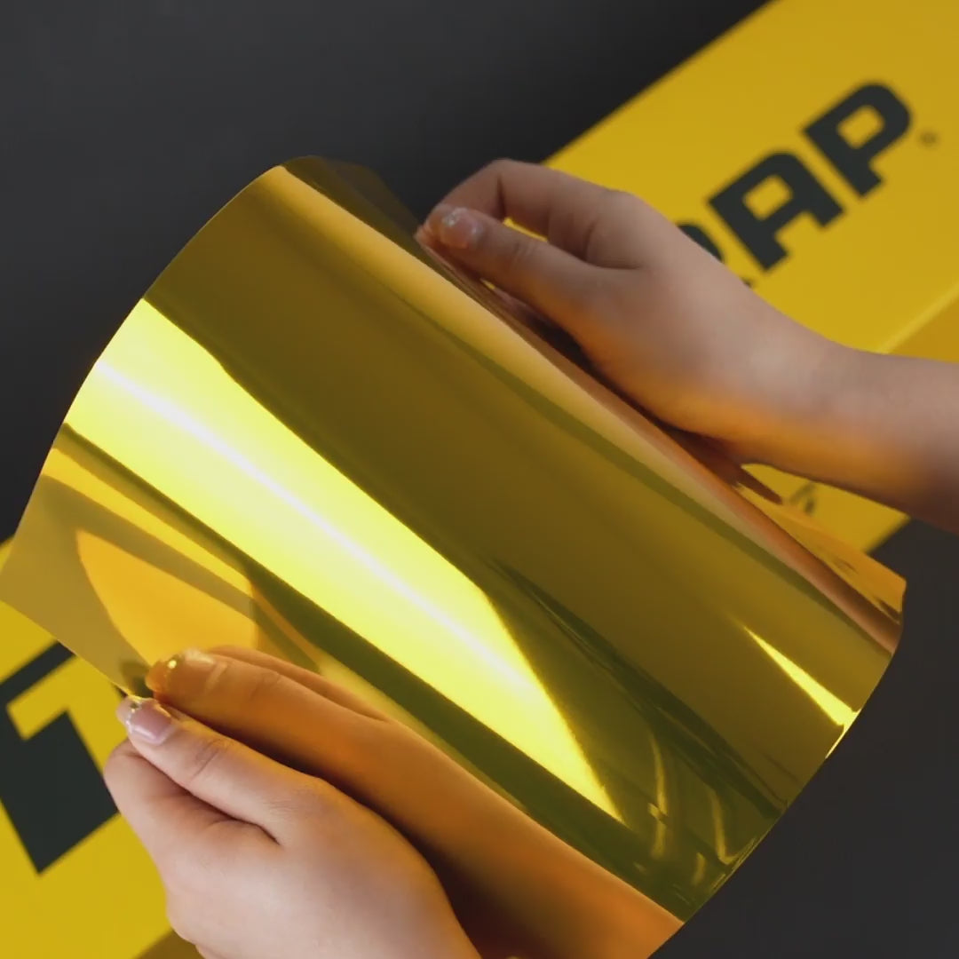 Yellow Gold Chrome (CHM02-HD) Vinyl Wrap – Teckwrap International