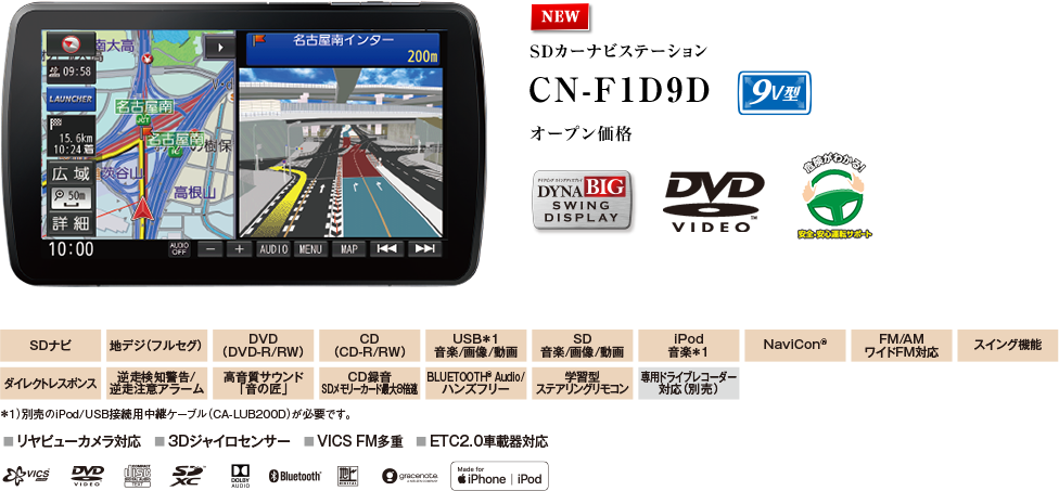 Strada CN-F1D9D | テクノアクセス カーオーディオ・カー