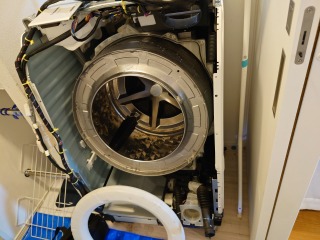 パナソニック、ドラム式洗濯機(NA-VX900B)、さいたま市浦和区で分解