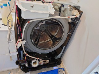 日立、ドラム式洗濯機(BD-NX120C)、東京都町田市で分解清掃 | 相模原市
