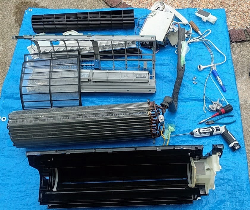 DIYで東芝エアコン分解洗浄のメモ | てらぴのブログ・何でもやってみる！