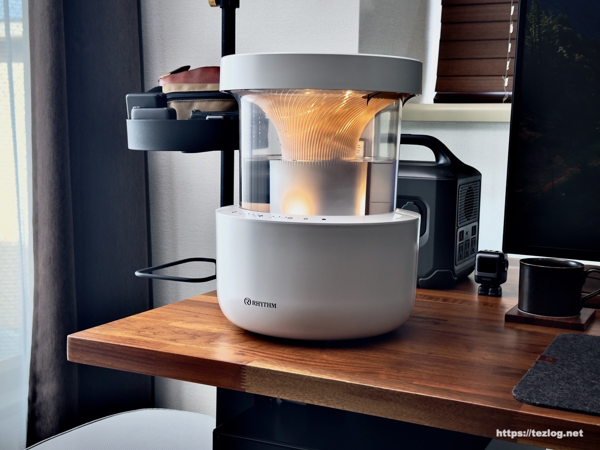 リズム プールレス超音波式加湿器 MIST 300 レビュー。お手入れ簡単