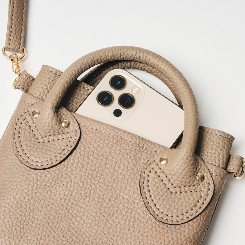 YOUNG & OLSEN The DRYGOODS STOREスマホショルダー BAG BOOK TAUPE