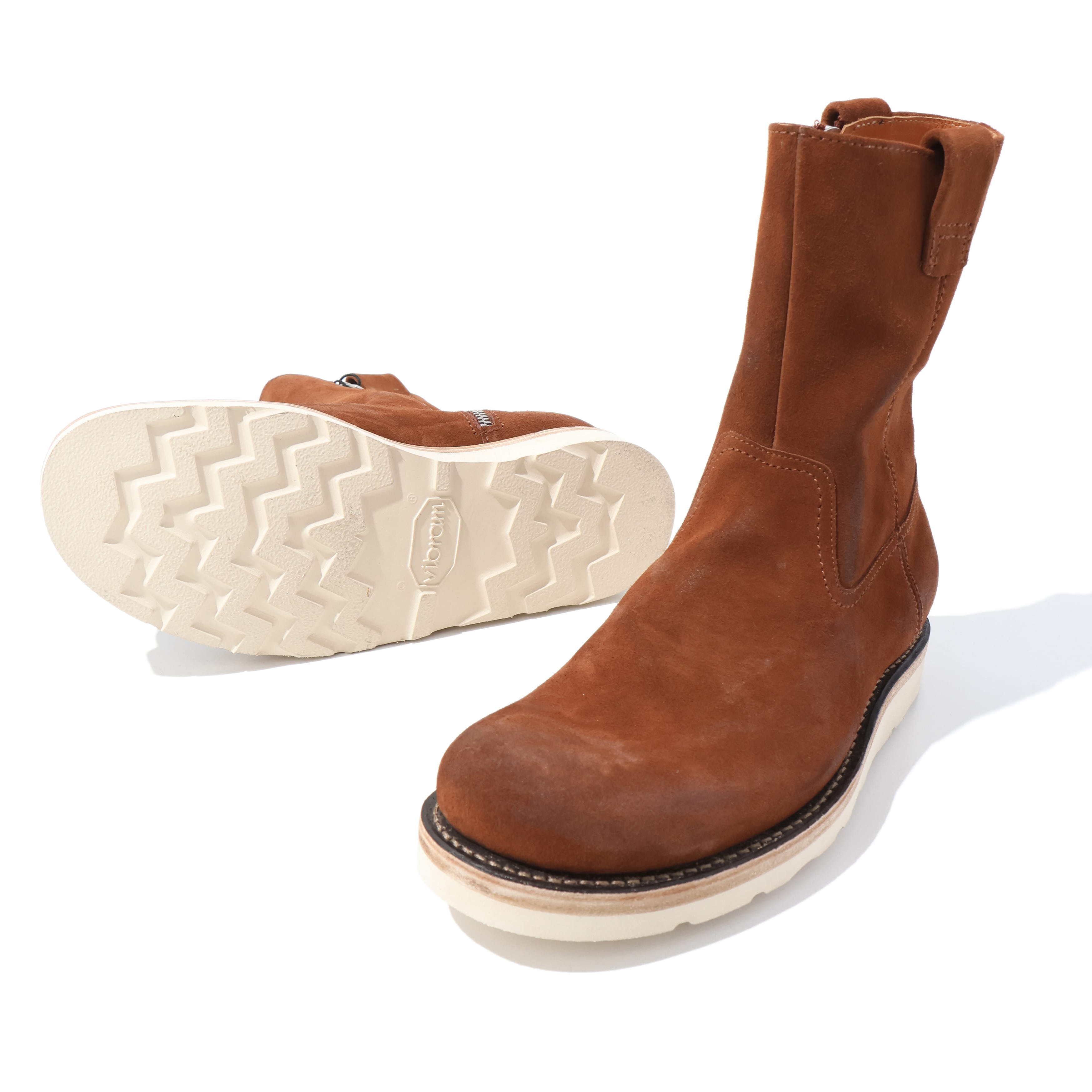 WORKER ZIP UP BOOTS COW LEATHER – TIME AFTER TIME