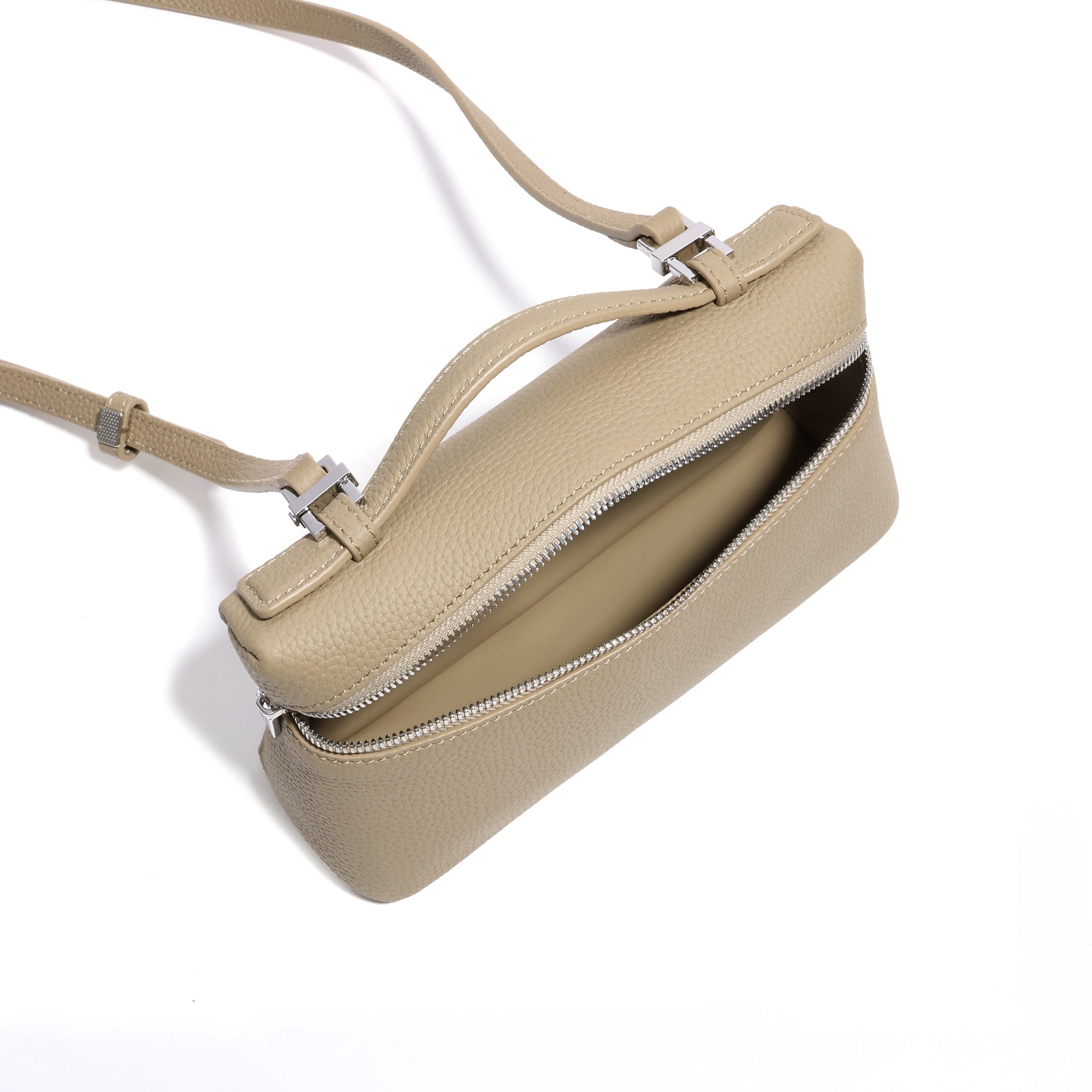 Modern Pebbled Crossbody Bag – Tiffany & Fred Paris