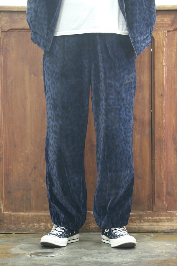 TIGHT / LEOPARD VELVET PANTS (NAVY)