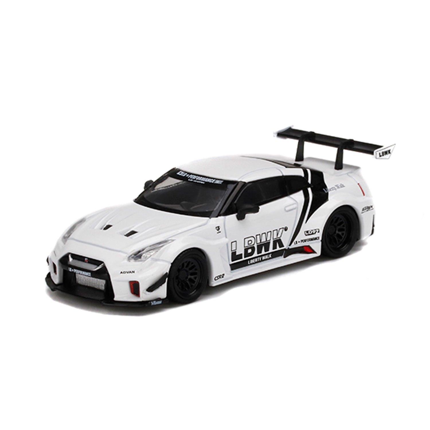 LBWKグッズ 新作 MINI-GT LB-Silhouette WORKS 35 GT-R Lava Red