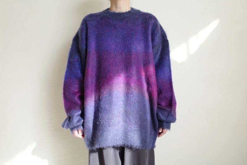 stein OVERSIZED GRADATION MOHAIR LS・PURPLE - tity
