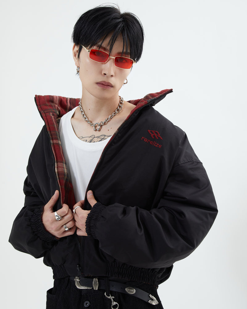 10日以内お届け】リバーシブルチェックアウター L2142