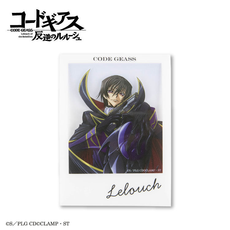 コードギアス 反逆のルルーシュ コラボ カード風ステッカー(クリア