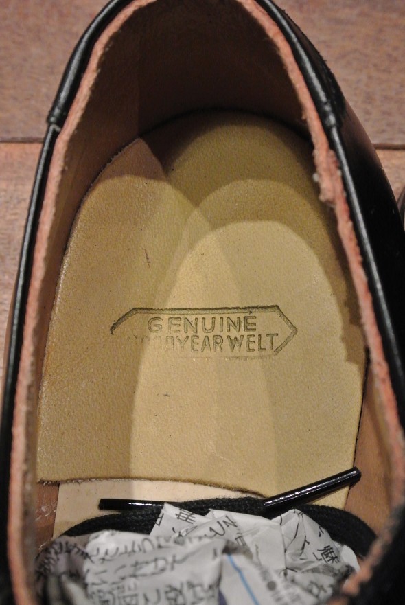 70年代製 デッドストック U.S NAVYサービスシューズ レザーソール民生