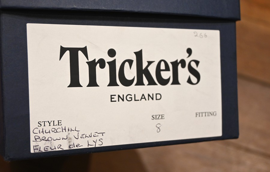 箱入り未使用品 Tricker's (トリッカーズ）CHURCHILL FLEUR DE LYS