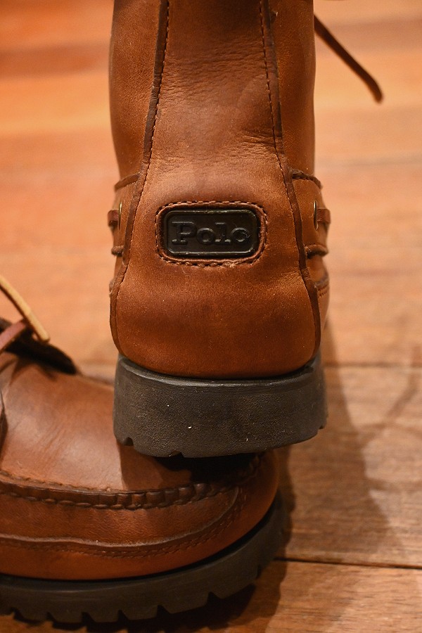 USED) 89-92s Polo Country ポロカントリー モカシンブーツ【Women's 9