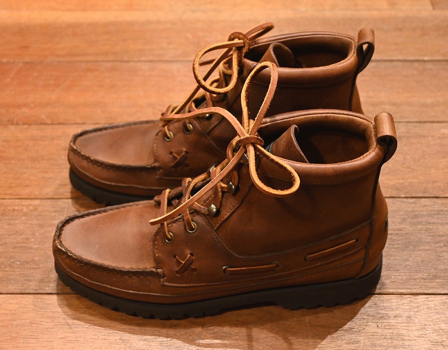 USED) 89-92s Polo Country ポロカントリー モカシンブーツ【Women's 9