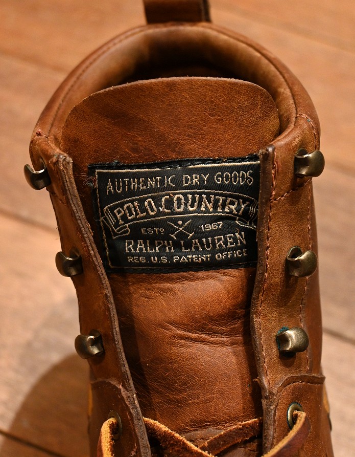 USED) 89-92s Polo Country ポロカントリー モカシンブーツ【Women's 9