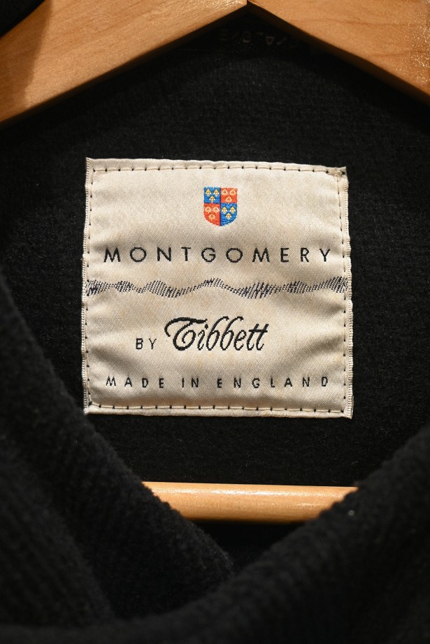 モンゴメリー ロング ダッフルコート ヘリンボーン ネイビー