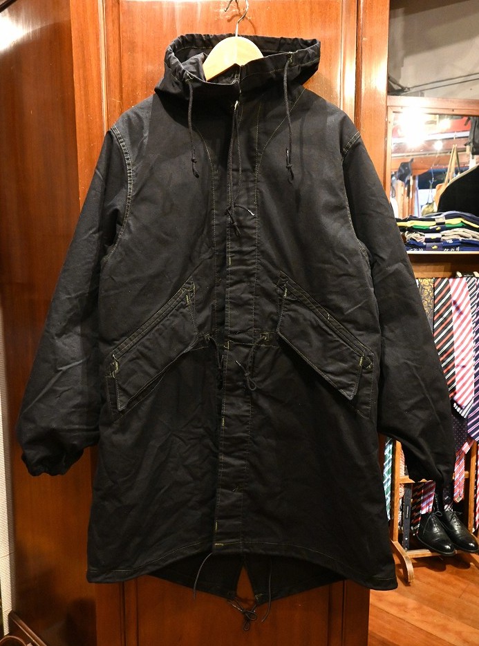 80s DEADSTOCK U.S ARMY デザートナイトカモパーカー 後染めブラック