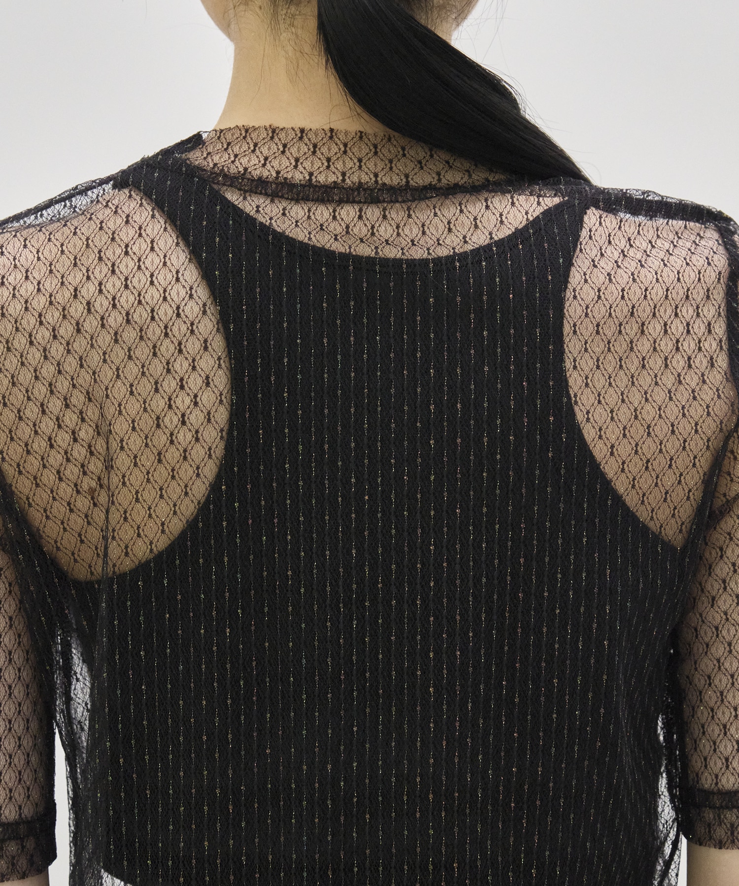 WEB限定】tulle lace tops(FREE BLACK): Louren: WOMENS｜THE TOKYO