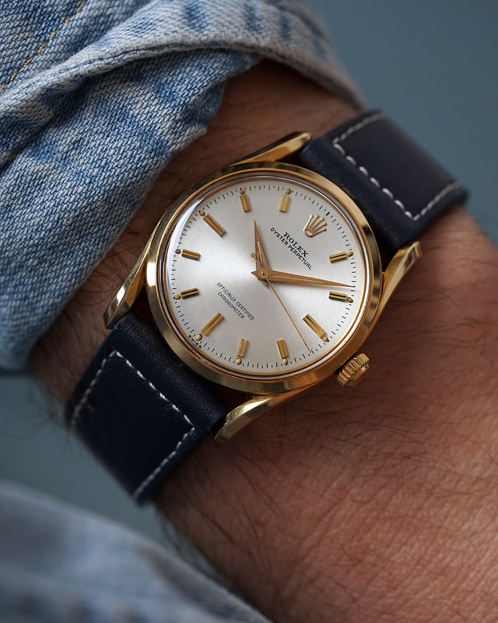 MINT* 1958 Rolex Bombé Oyster Perpetual | 18Kt Yellow Gold | Ref