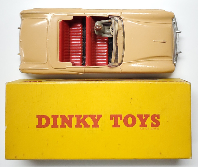1957 Dinky Toys #132 Tan Packard Convertible: Mint in the Box