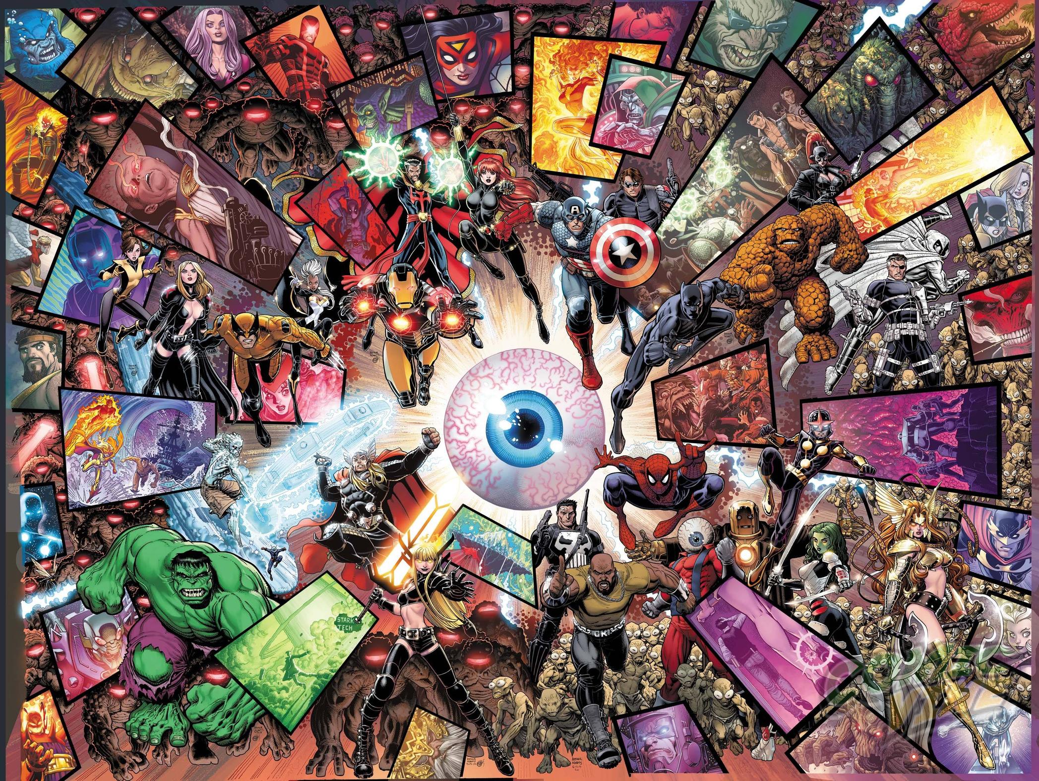 All 8 ORIGINAL SIN Marvel Covers by Arthur Adams, Combined! – The