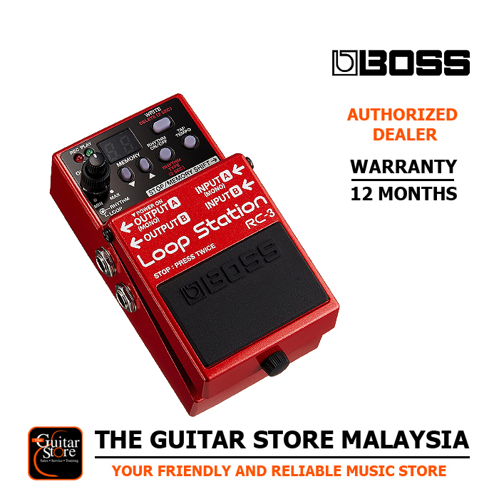 Boss RC-3 Loop Station Compact Phrase Recorder - The Guitar Store