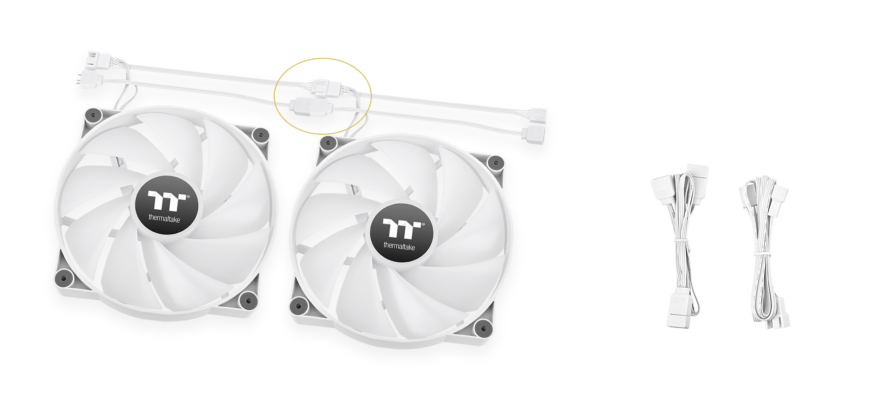 ThermaltakeThermaltake CT200 ARGB Sync PC Cooling Fan White
