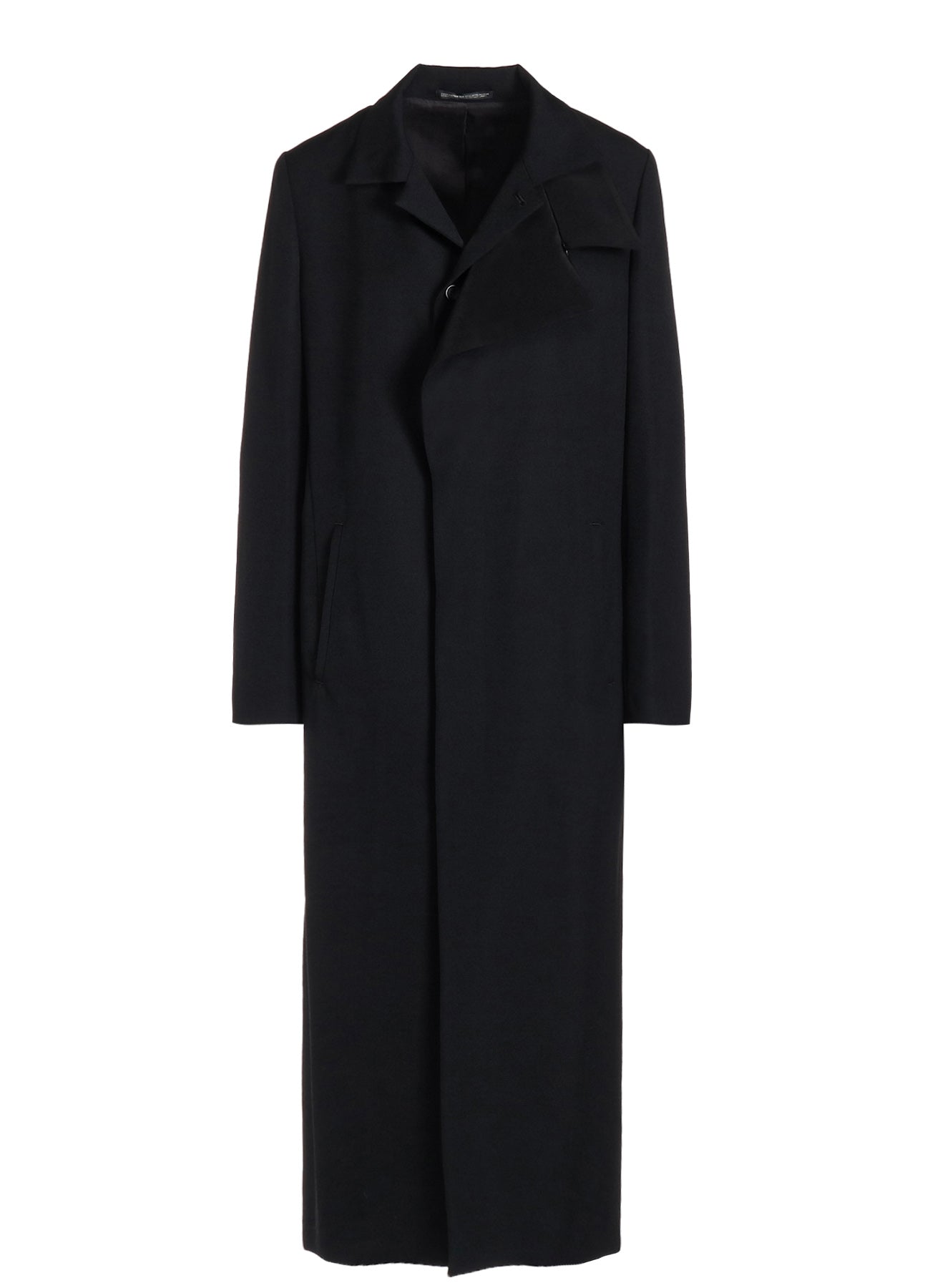 2/60 WOOL GABARDINE R DOUBLE LAYERED LONG COAT – THE SHOP YOHJI