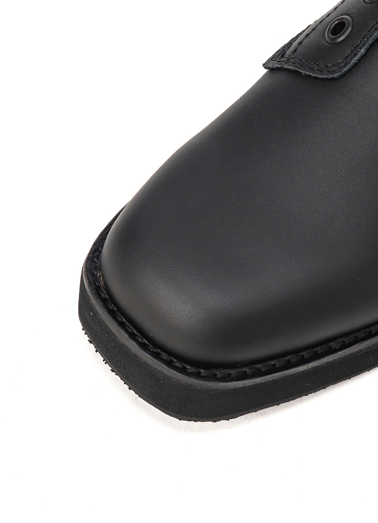 MAT OIL LEATHER SQUARE TOE ZIP BOOTS – THE SHOP YOHJI YAMAMOTO