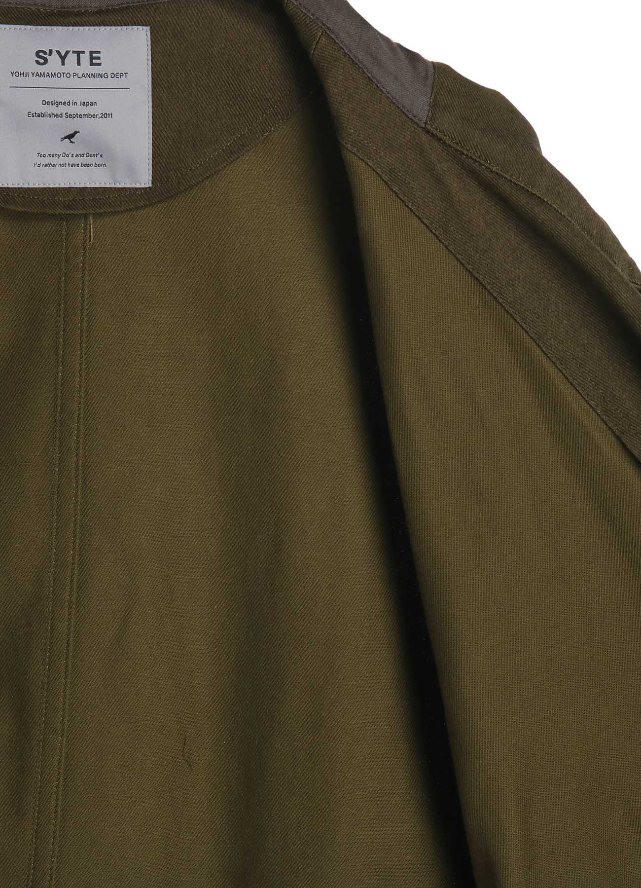 COTTON DRILL ZIPPER MODS COAT – THE SHOP YOHJI YAMAMOTO