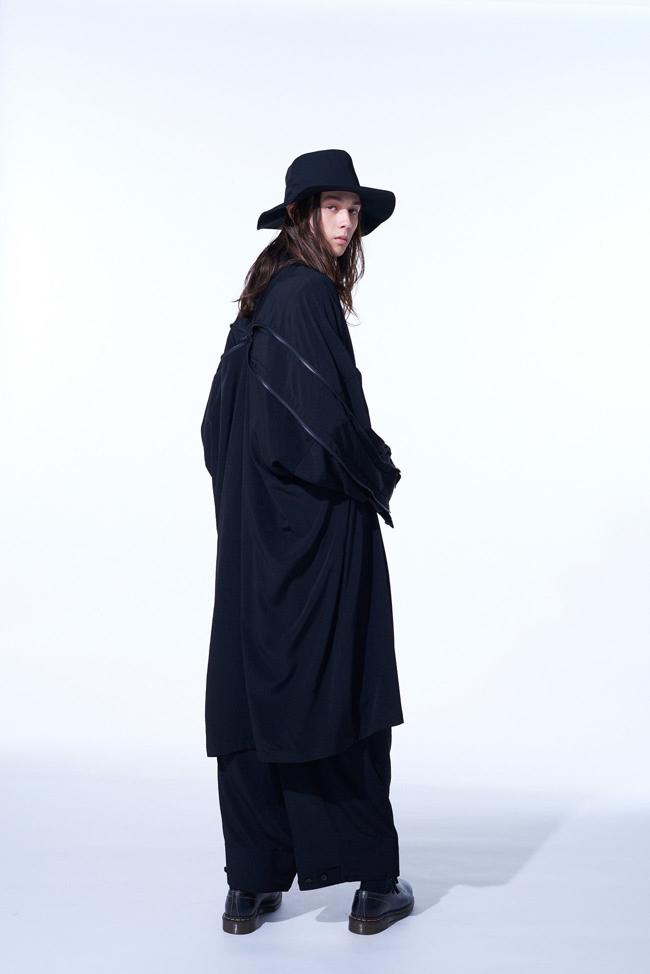 CREPE DE CHINE BACK YOKE ZIP COAT – THE SHOP YOHJI YAMAMOTO