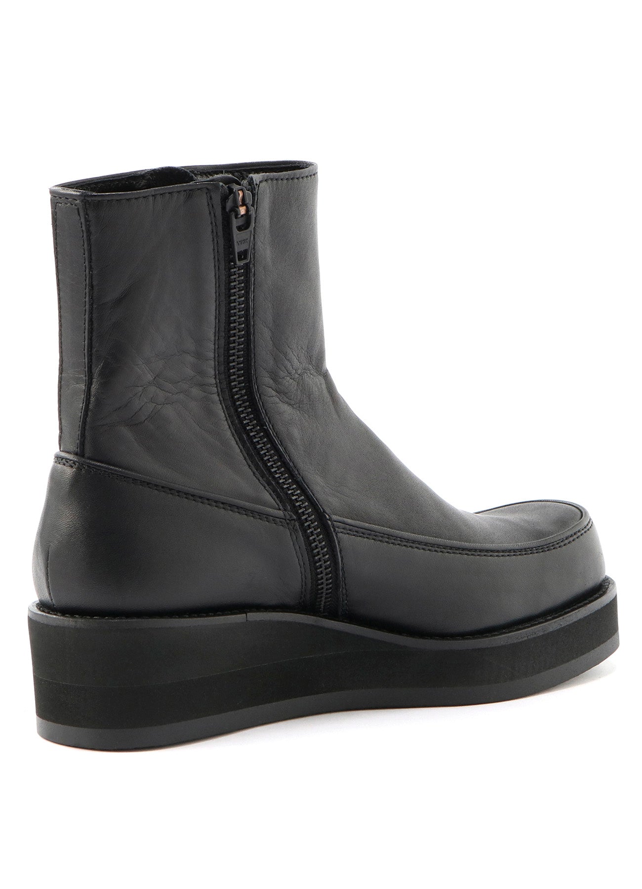 Smooth Leather Thick Sole W-Zip Boots – THE SHOP YOHJI YAMAMOTO